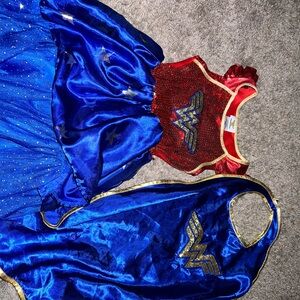 Wonder Woman Costume Dress and Cape